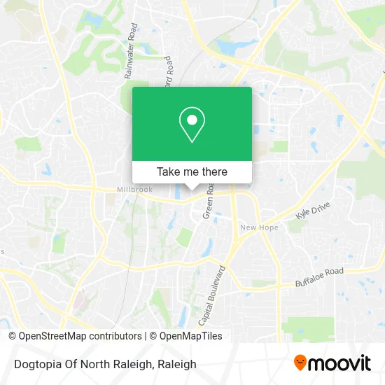 Dogtopia Of North Raleigh map