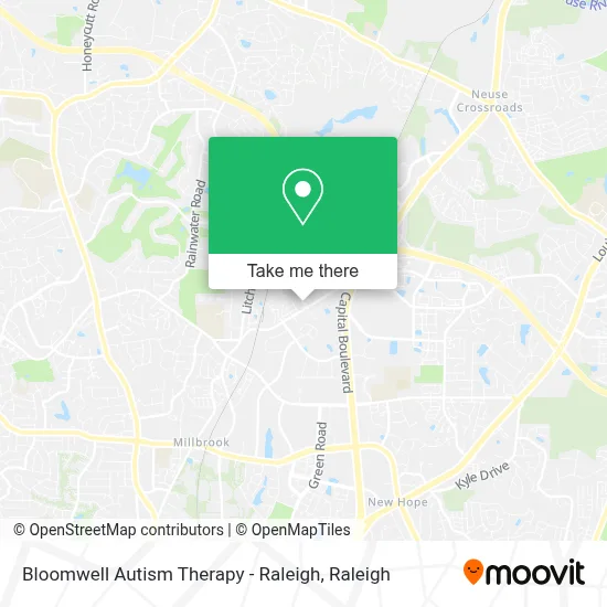 Bloomwell Autism Therapy - Raleigh map