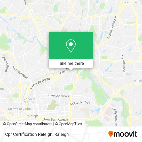 Cpr Certification Raleigh map