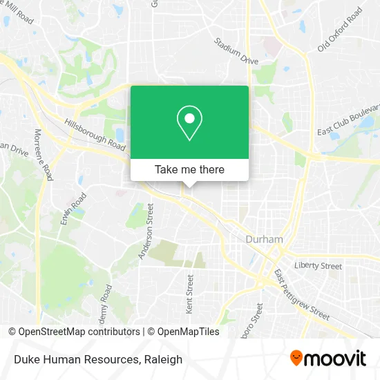 Duke Human Resources map