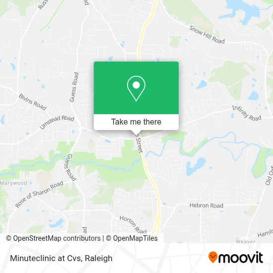 Minuteclinic at Cvs map