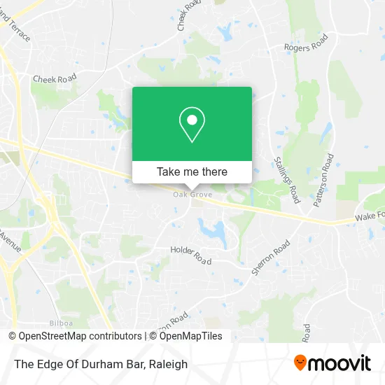 The Edge Of Durham Bar map