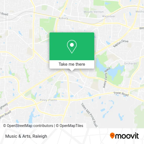 Music & Arts map