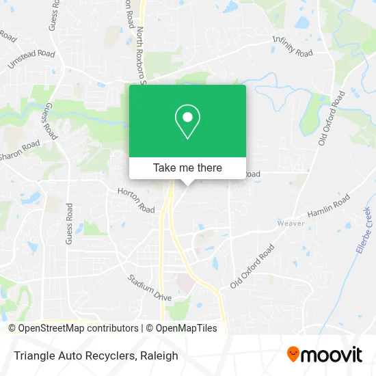 Triangle Auto Recyclers map
