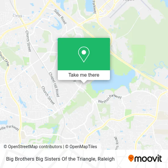 Big Brothers Big Sisters Of the Triangle map