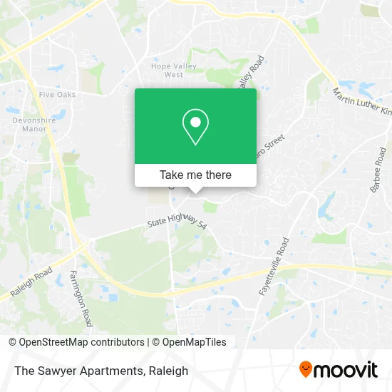 The Sawyer Apartments map