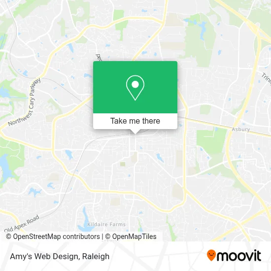 Amy's Web Design map