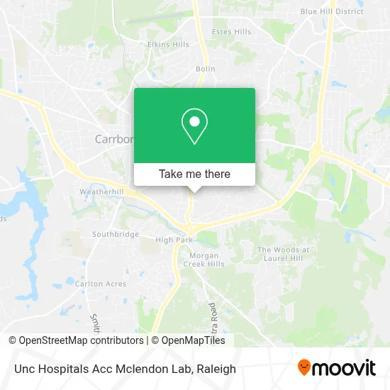 Unc Hospitals Acc Mclendon Lab map