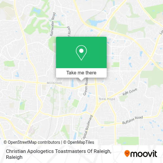 Christian Apologetics Toastmasters Of Raleigh map