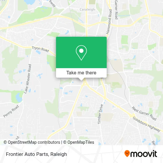 Frontier Auto Parts map