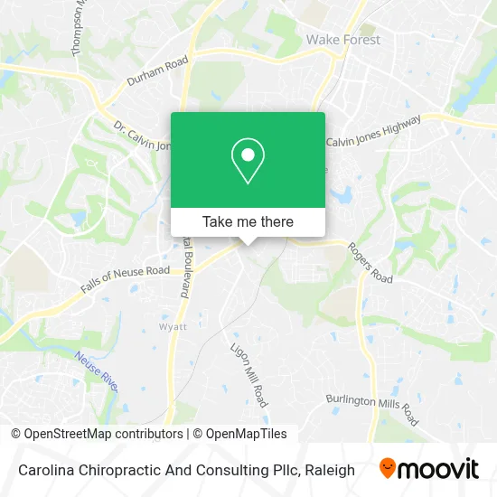 Carolina Chiropractic And Consulting Pllc map
