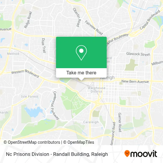 Nc Prisons Division - Randall Building map