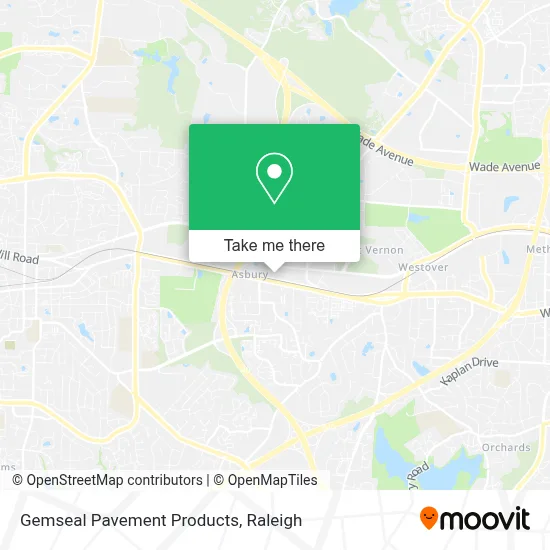 Gemseal Pavement Products map
