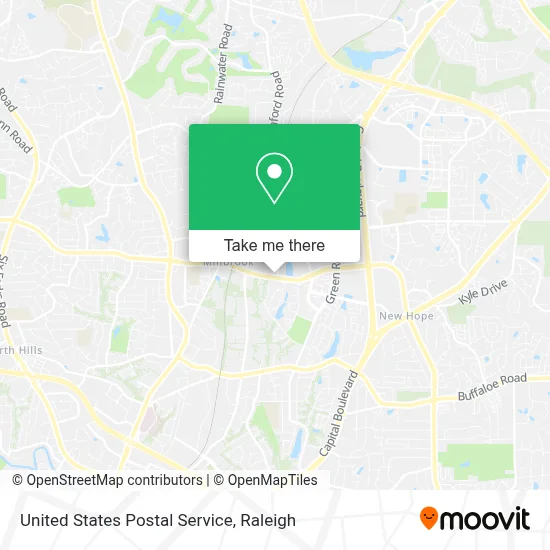 United States Postal Service map