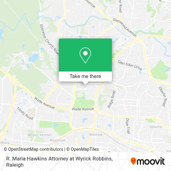 R. Maria Hawkins Attorney at Wyrick Robbins map