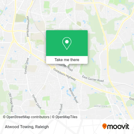 Atwood Towing map