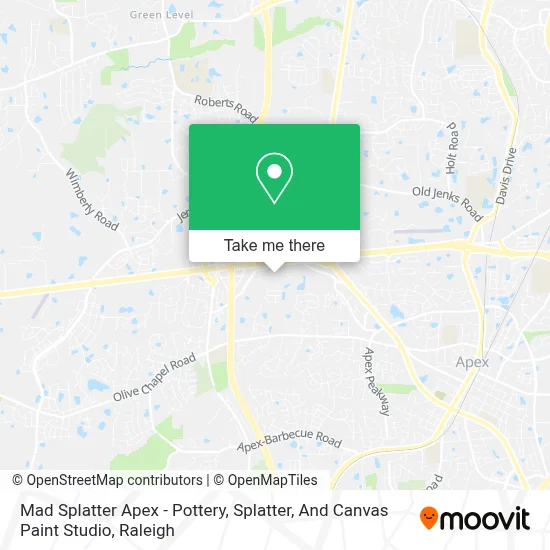 Mad Splatter Apex - Pottery, Splatter, And Canvas Paint Studio map