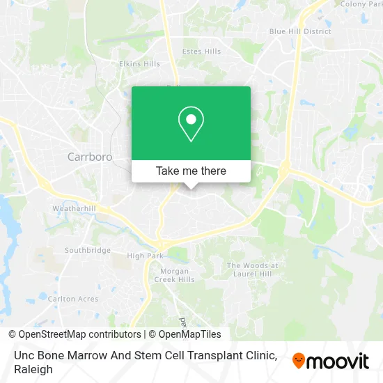 Unc Bone Marrow And Stem Cell Transplant Clinic map