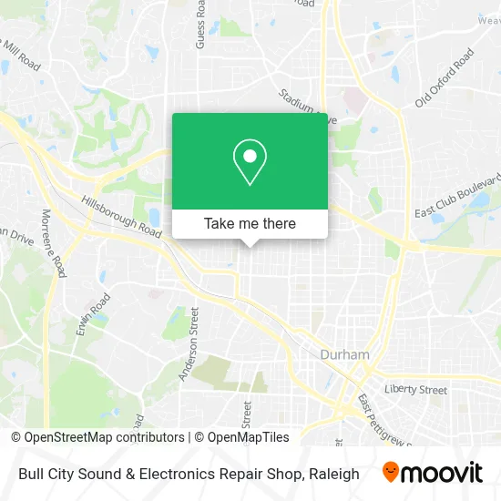 Bull City Sound & Electronics Repair Shop map