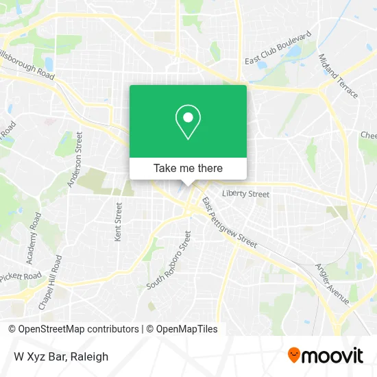 W Xyz Bar map