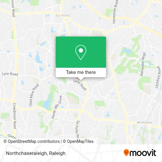 Northchaseraleigh map