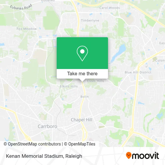 Kenan Memorial Stadium map