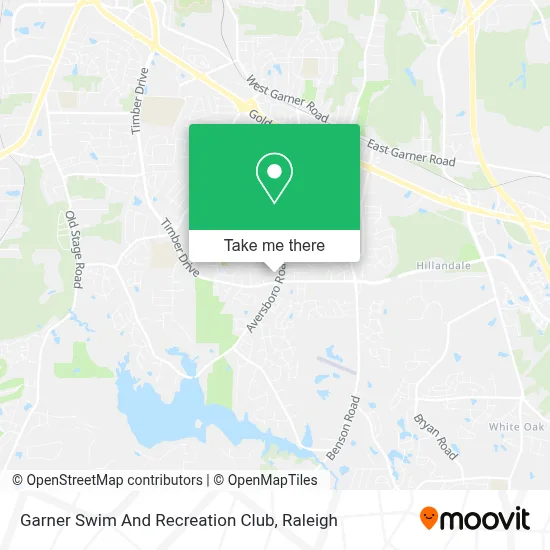 Garner Swim And Recreation Club map