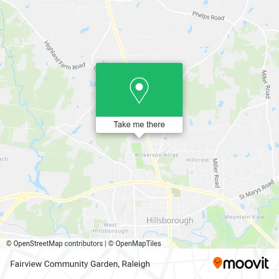 Fairview Community Garden map