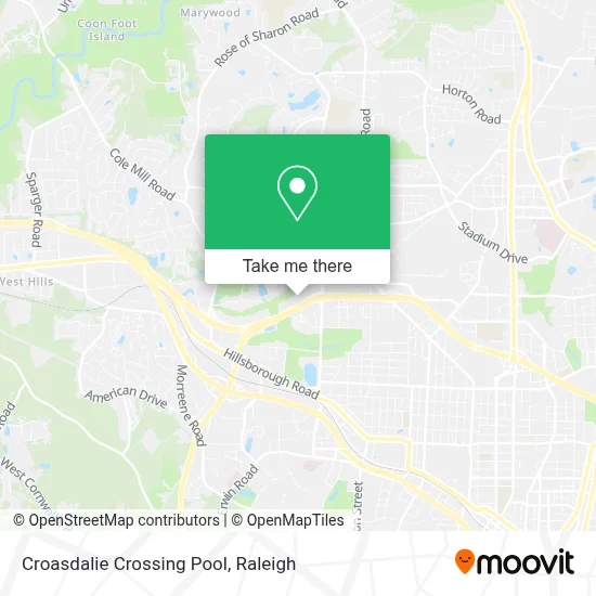 Croasdalie Crossing Pool map