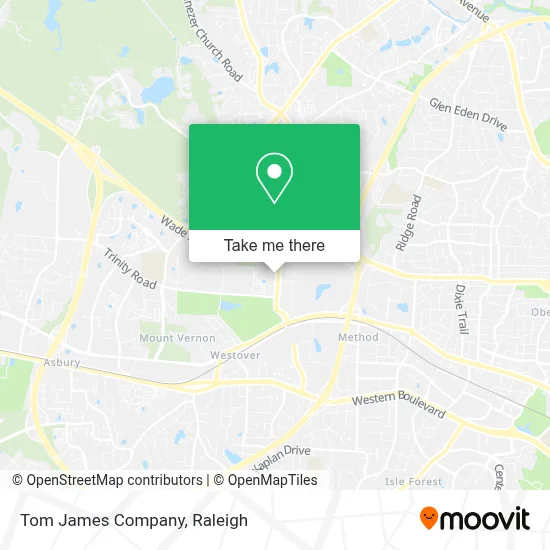 Tom James Company map