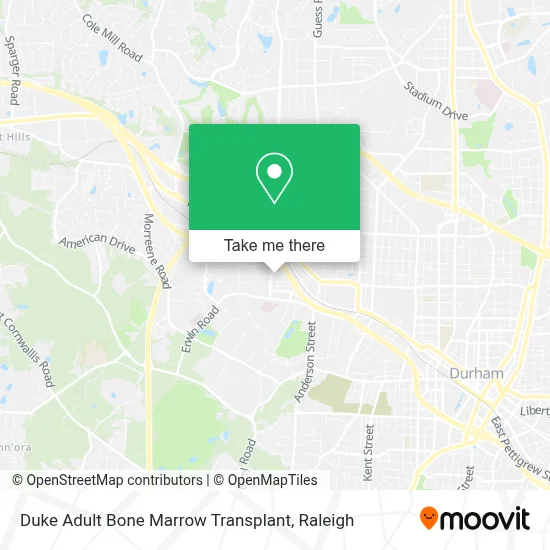 Duke Adult Bone Marrow Transplant map