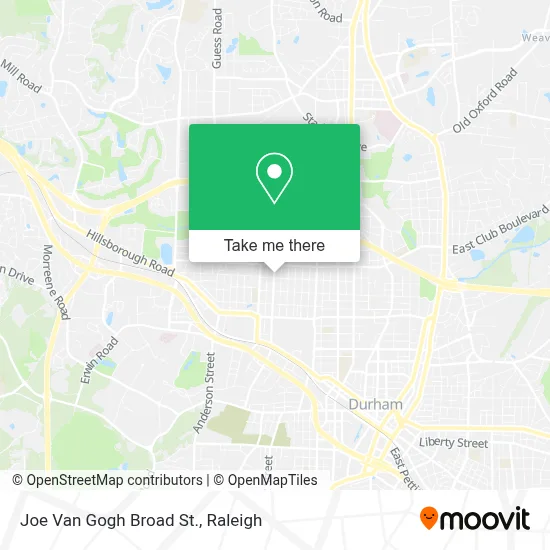 Joe Van Gogh Broad St. map