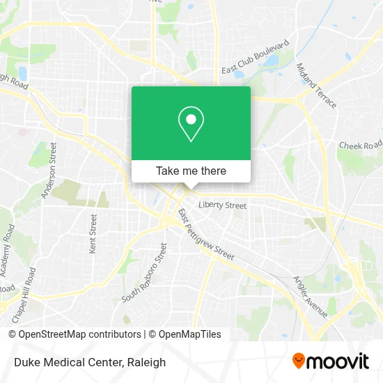 Duke Medical Center map