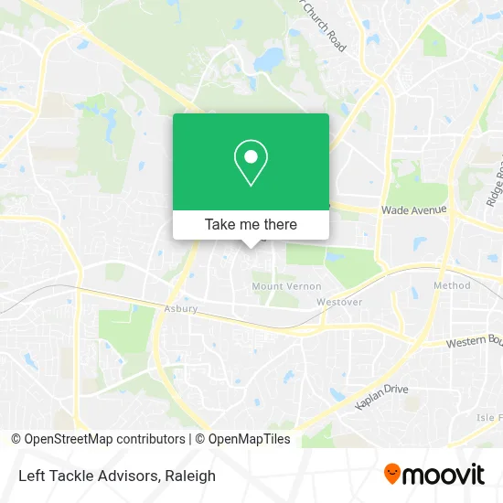Left Tackle Advisors map