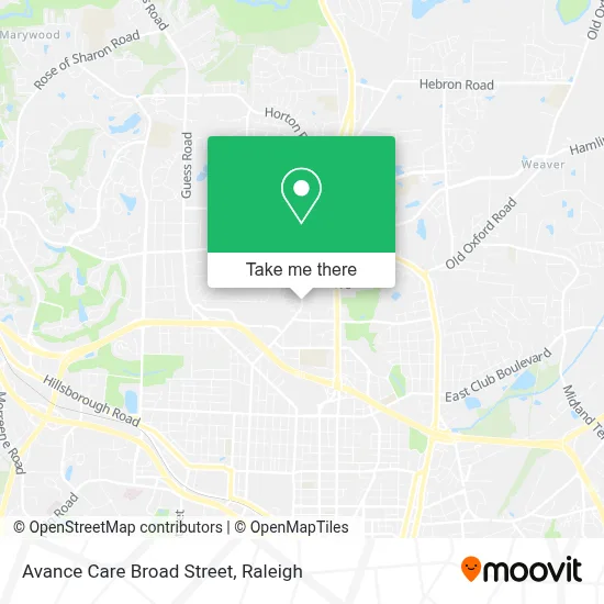 Avance Care Broad Street map