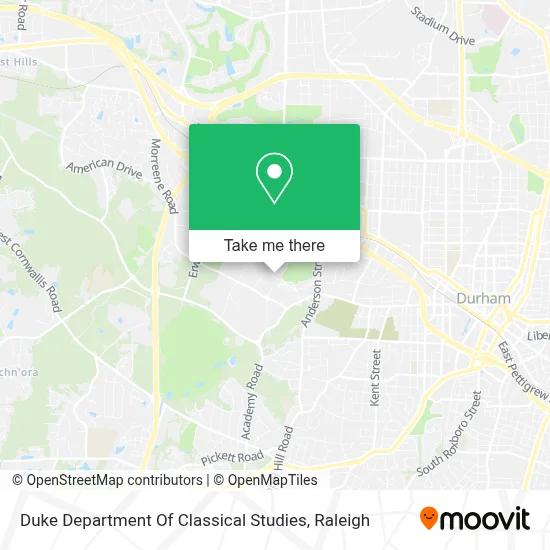 Duke Department Of Classical Studies map