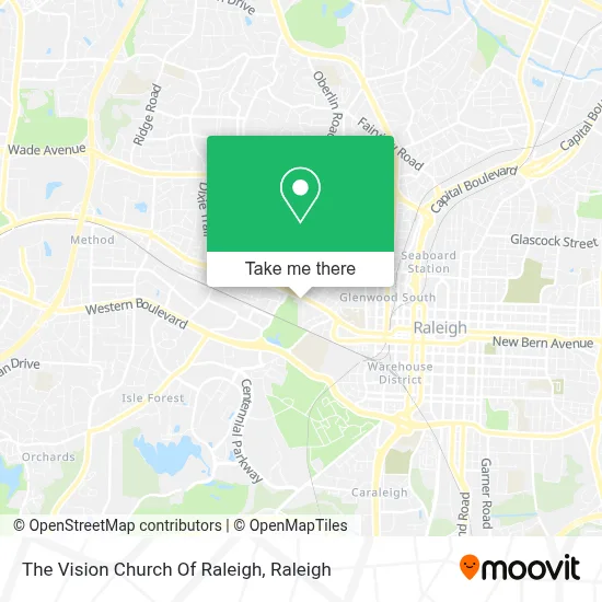 The Vision Church Of Raleigh map