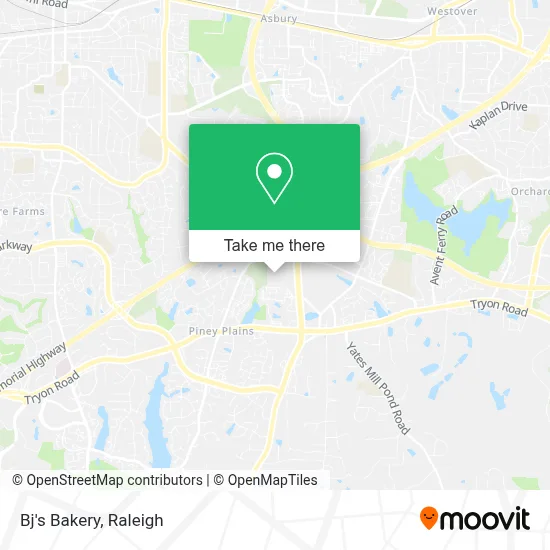 Bj's Bakery map
