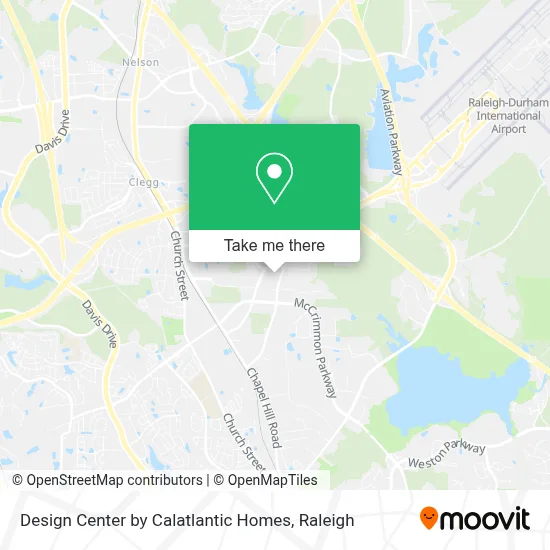 Design Center by Calatlantic Homes map