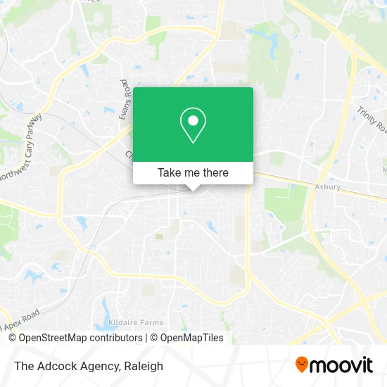 The Adcock Agency map