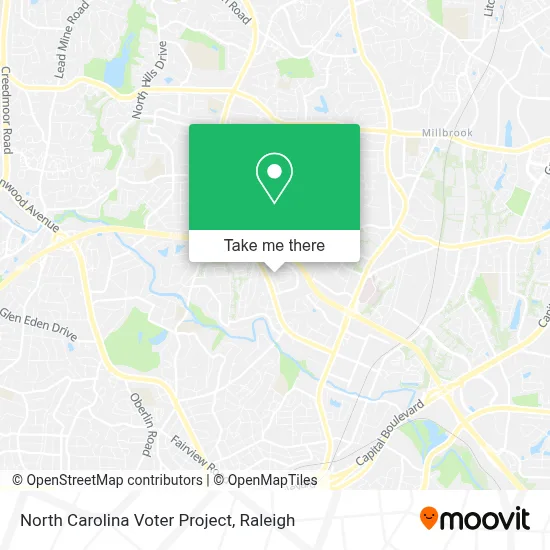 North Carolina Voter Project map