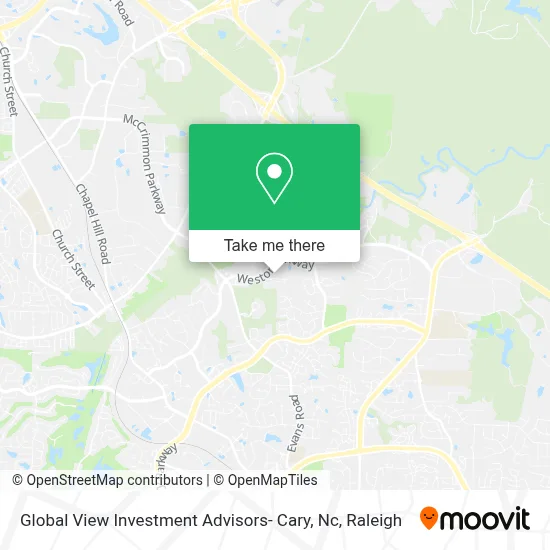 Global View Investment Advisors- Cary, Nc map