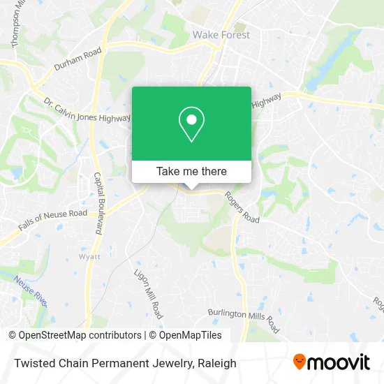 Twisted Chain Permanent Jewelry map