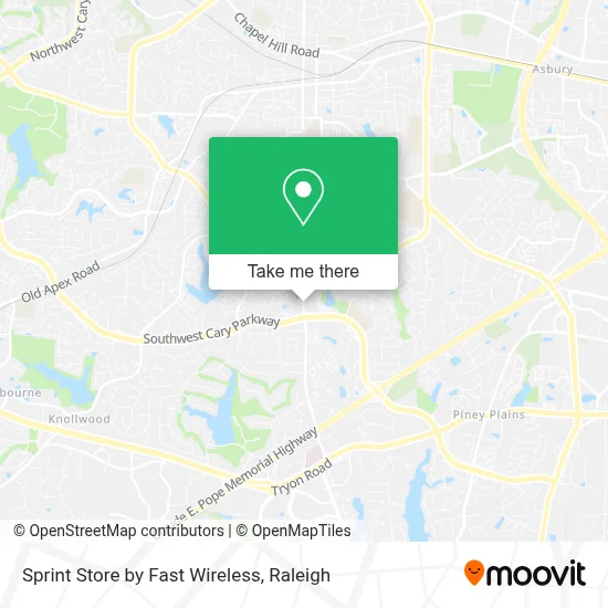 Sprint Store by Fast Wireless map