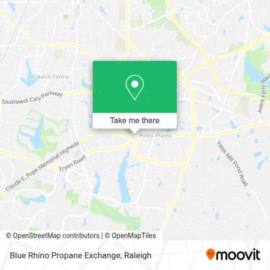 Blue Rhino Propane Exchange map