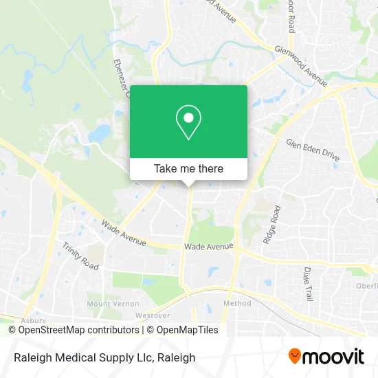 Raleigh Medical Supply Llc map