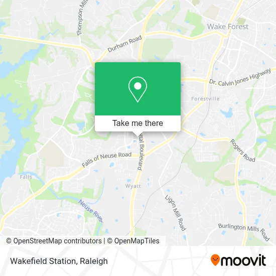 Wakefield Station map