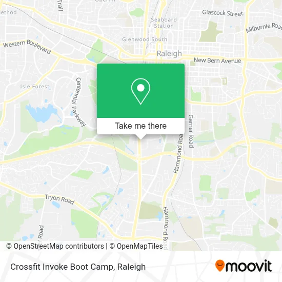 Crossfit Invoke Boot Camp map