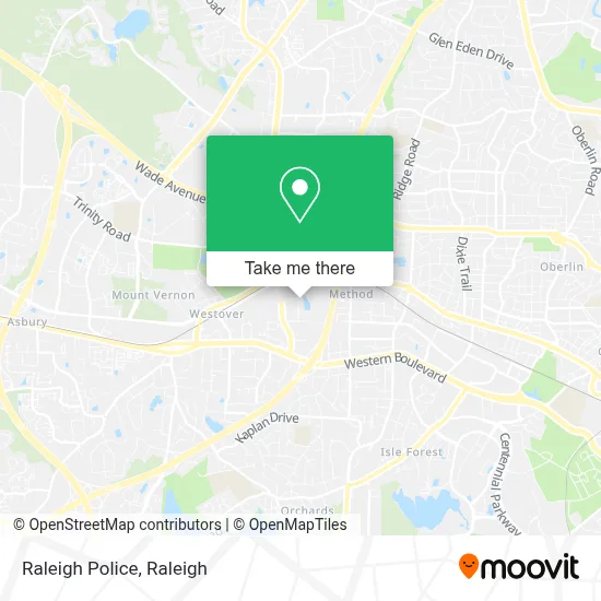 Raleigh Police map