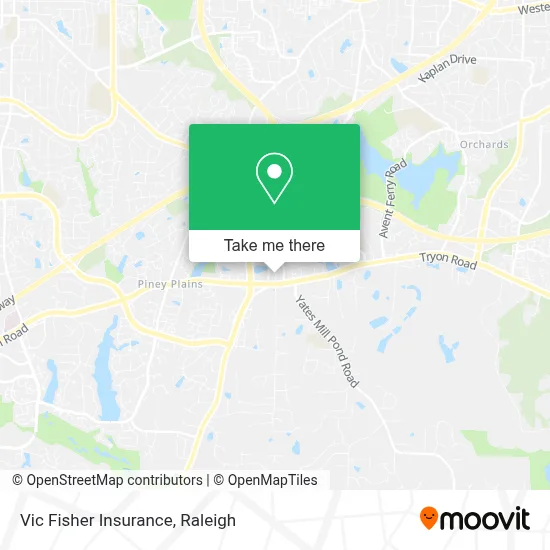 Vic Fisher Insurance map